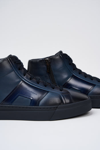 Santoni Sneaker Blue Uomo - 4