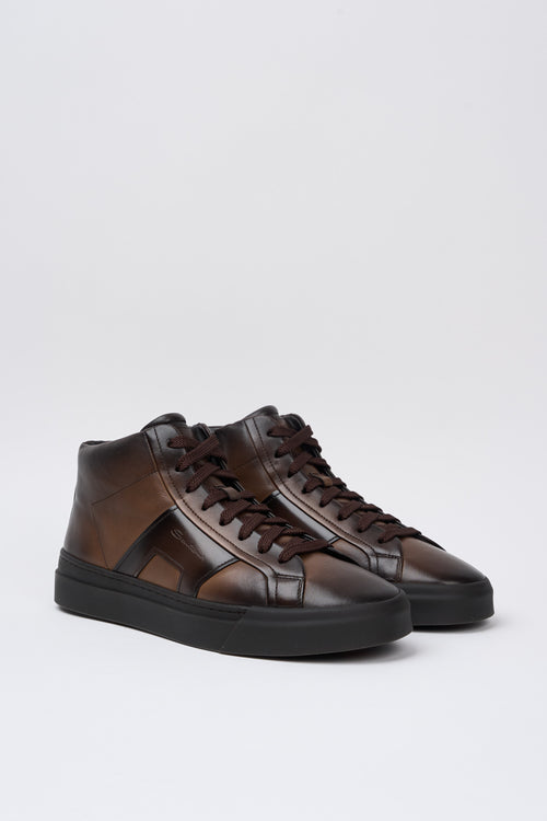 Santoni Sneaker Dark Brown Uomo - 2