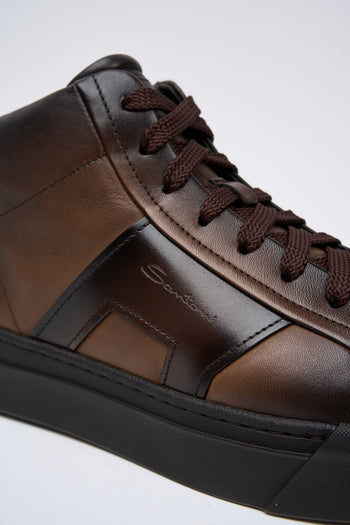 Santoni Sneaker Dark Brown Uomo - 4