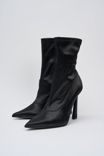 Steve Madden Stivaletto Blk Satin Donna - 6