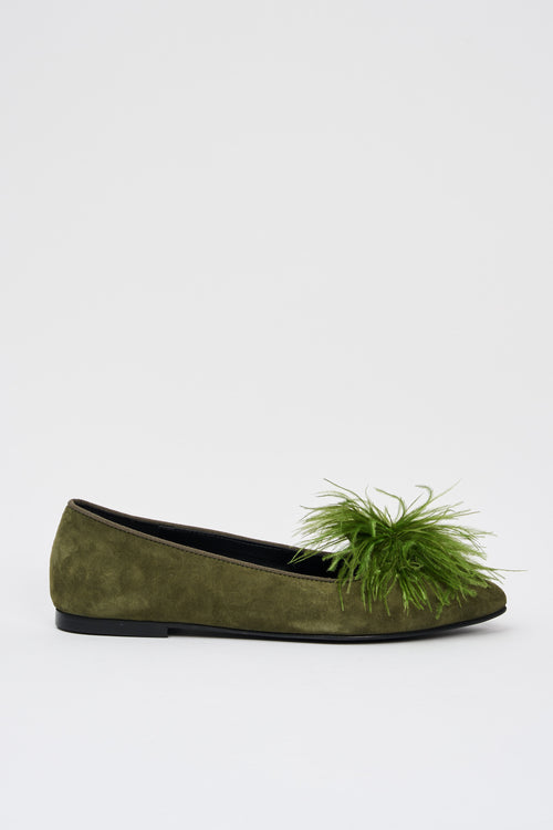 Tre Emme Mocassino Verde Donna