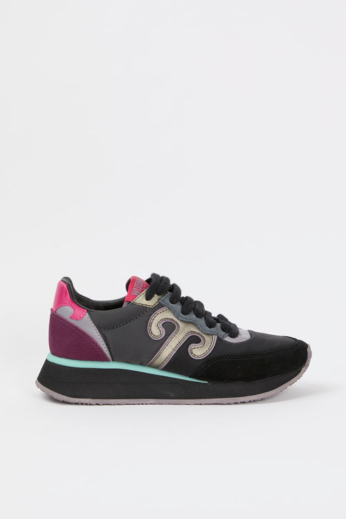 Wushu Ruyi Sneaker Nero-viola Donna