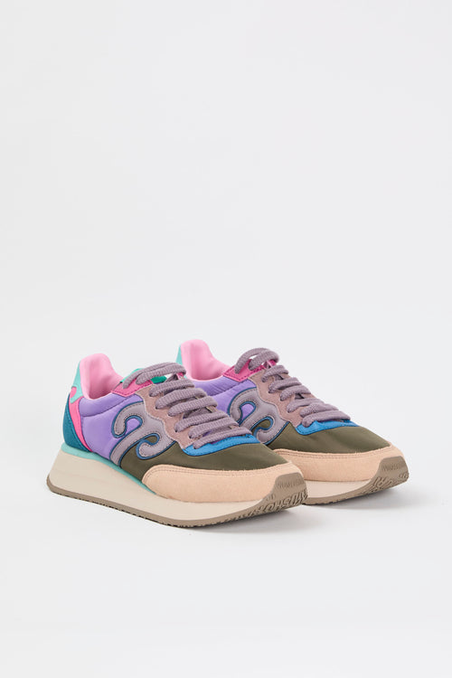 Wushu Ruyi Sneaker Verde-glicine-beige Donna - 2