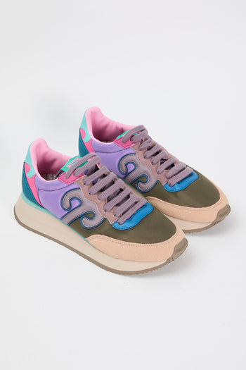 Wushu Ruyi Sneaker Verde-glicine-beige Donna - 3