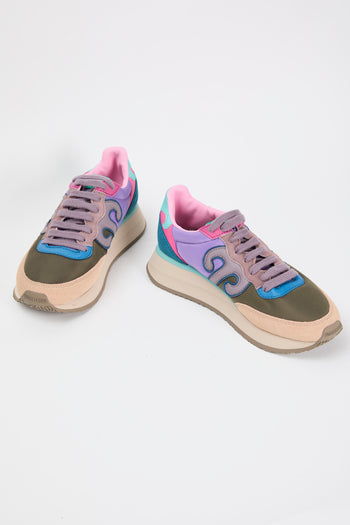 Wushu Ruyi Sneaker Verde-glicine-beige Donna - 6