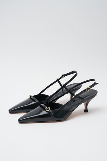 A.bocca Slingback Glossy Nero Donna - 3