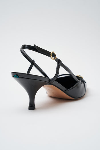 A.bocca Slingback Glossy Nero Donna - 5