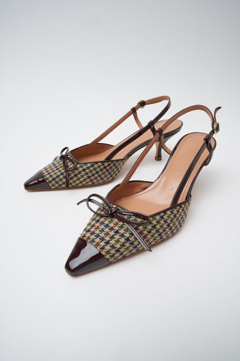 A.bocca Slingback Burgundy/galles Donna - 5