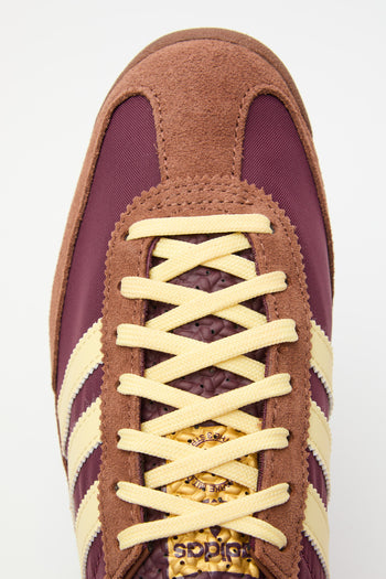 Adidas Sneaker Maroon/yellow/brown Unisex - 5