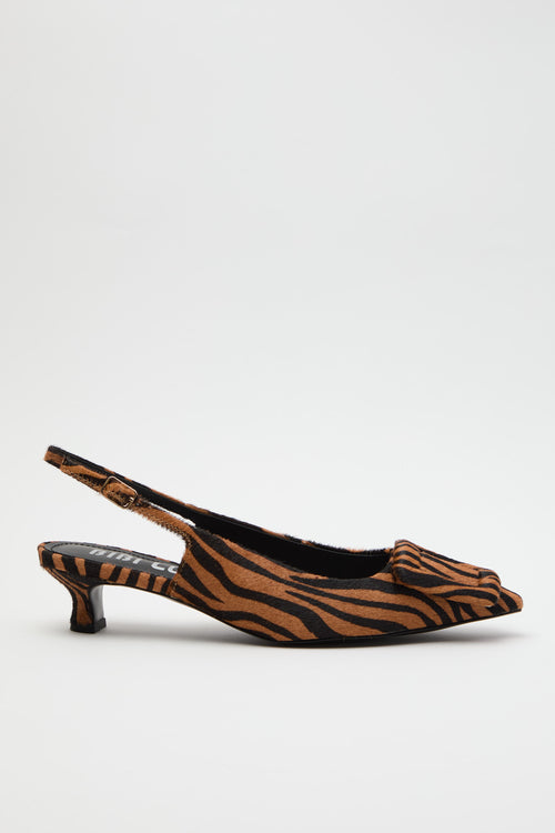 Bibi Lou Slingback Cebra Donna