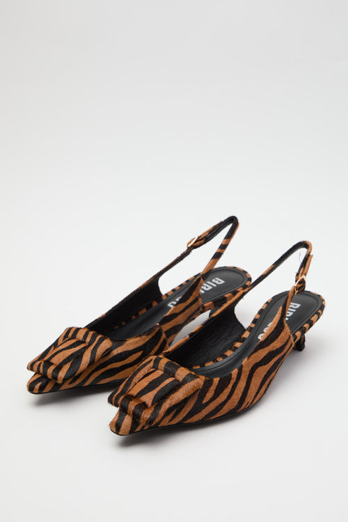 Bibi Lou Slingback Cebra Donna - 2