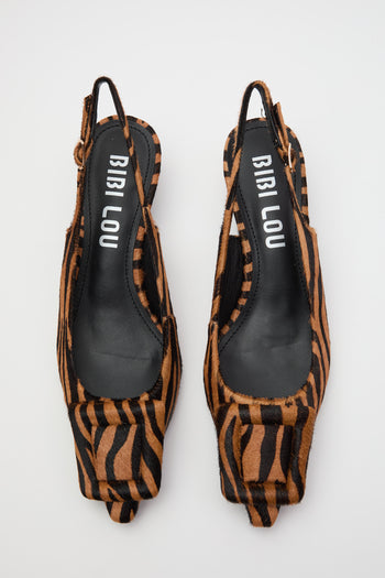 Bibi Lou Slingback Cebra Donna - 3