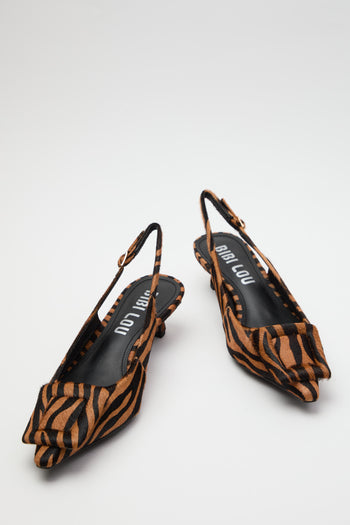 Bibi Lou Slingback Cebra Donna - 4