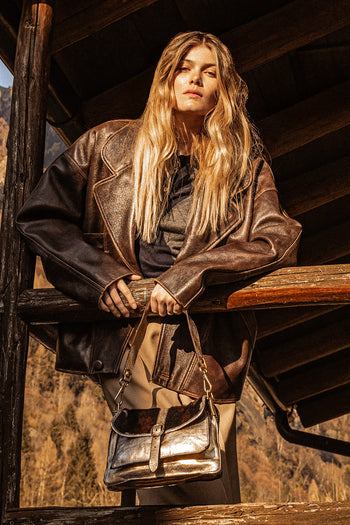 Campomaggi Borsa Oro+t/moro+acc.oro Nero Donna - 6