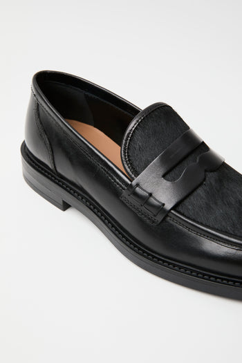 Carmens Mocassino Nero/pony Donna - 4