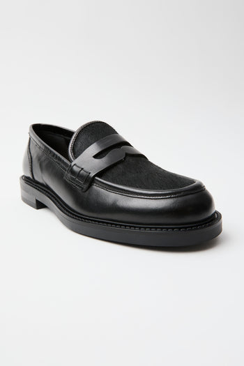 Carmens Mocassino Nero/pony Donna - 5
