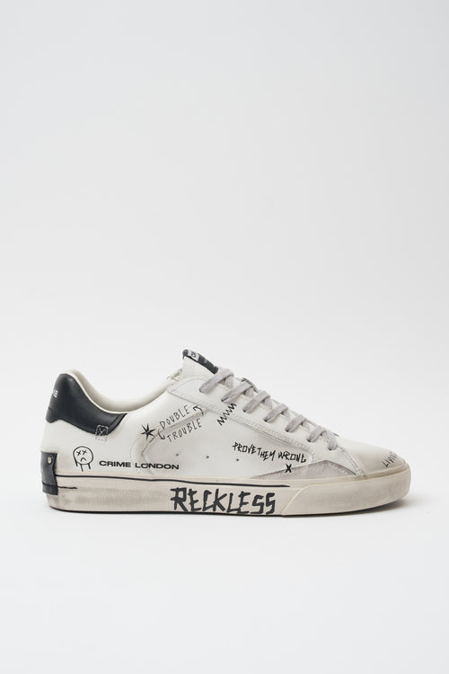 Crime London Sneaker White Uomo