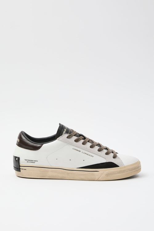 Crime London Sneaker White Uomo