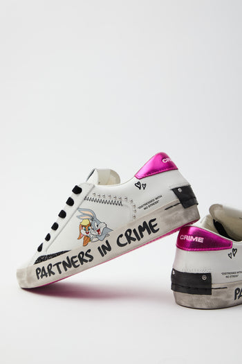 Crime London Sneaker White Donna - 3