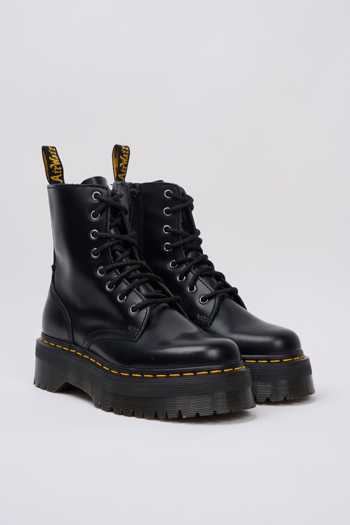 Dr. Martens Anfibio Black Polished Smooth Donna - 2