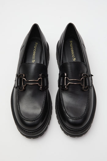 Francesco Brunelli Mocassino Nero Donna - 5