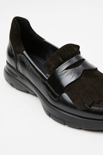 Frau Mocassino Nero Donna - 4