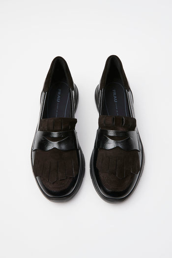 Frau Mocassino Nero Donna - 5