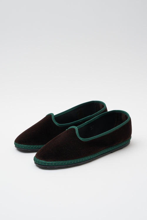 Friulana Mocassino Marrone+verde Donna - 2