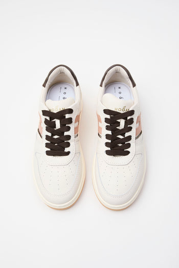 Hogan Sneaker Bianco+cipria+tm Donna - 5