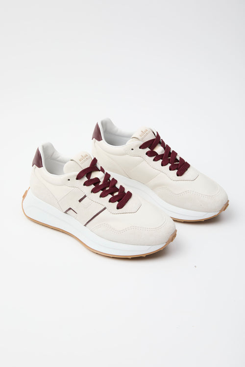 Hogan Sneaker Yogurt+bordeaux Donna - 2