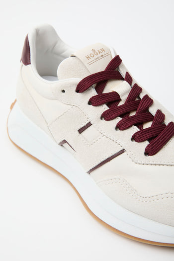 Hogan Sneaker Yogurt+bordeaux Donna - 5