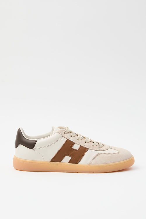 Hogan Sneaker Bianco+cuoio Donna