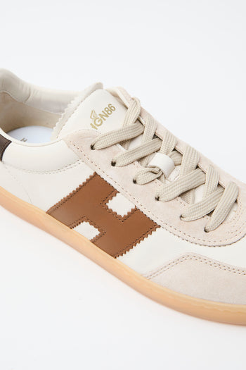 Hogan Sneaker Bianco+cuoio Donna - 4