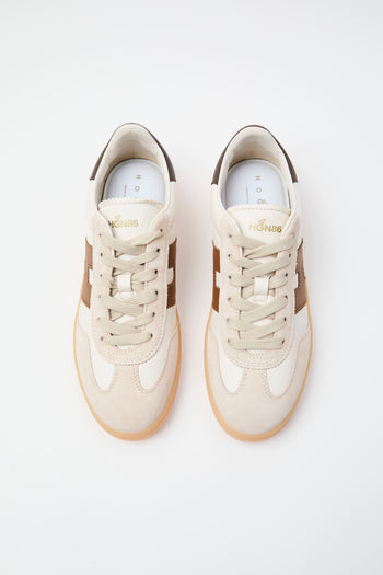 Hogan Sneaker Bianco+cuoio Donna - 5