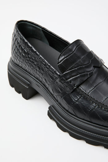 Hogan Mocassino Nero Donna - 4