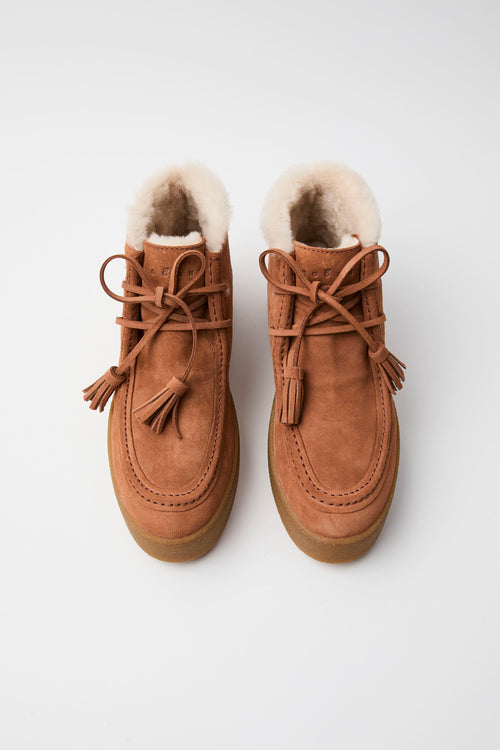 Hogan Stivaletto Cuoio Scuro Donna