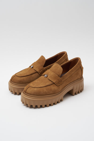 Hogan Mocassino Marrone Chiaro Donna