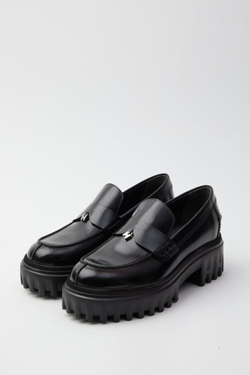 Hogan Mocassino Nero Donna - 3