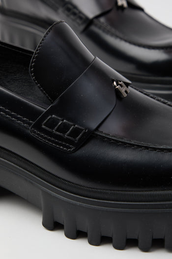 Hogan Mocassino Nero Donna - 4