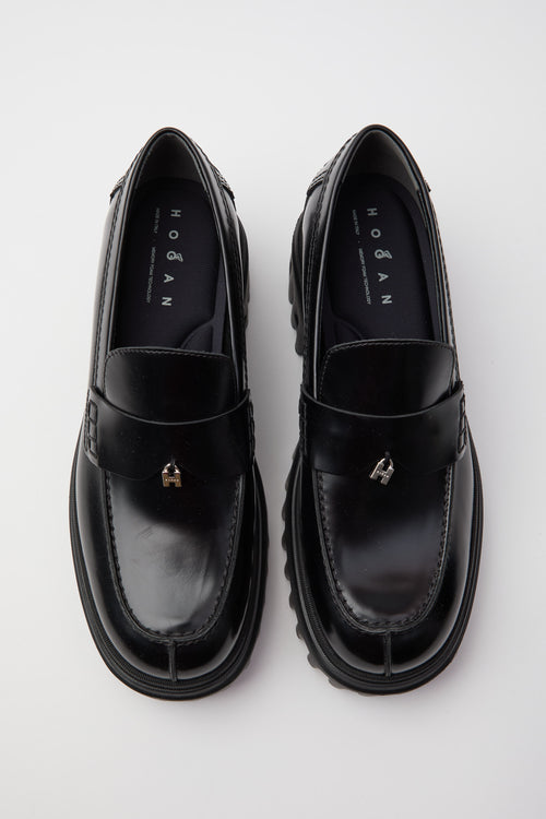 Hogan Mocassino Nero Donna - 2