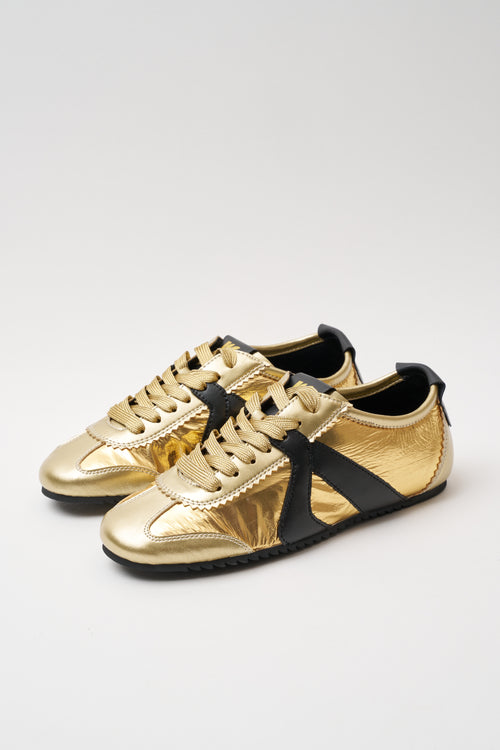 In Emergency Situation Sneaker Gold/black Donna - 2