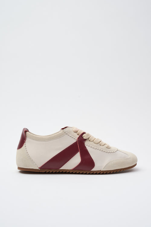 In Emergency Situation Sneaker Crema/bordeaux Donna