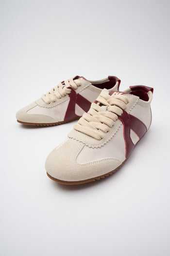 In Emergency Situation Sneaker Crema/bordeaux Donna - 6