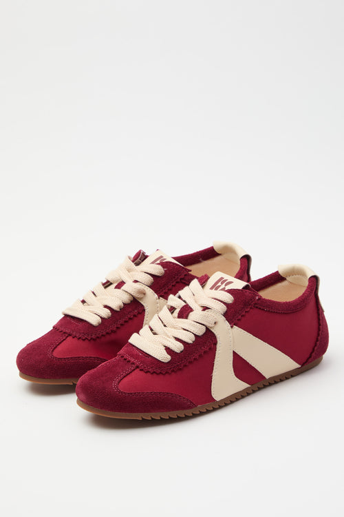 In Emergency Situation Sneaker Bordeaux/crema Donna - 2