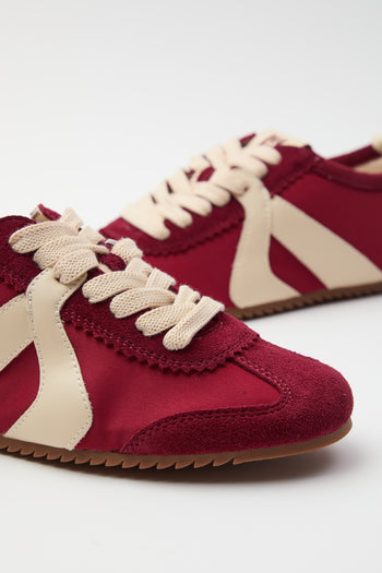 In Emergency Situation Sneaker Bordeaux/crema Donna - 4