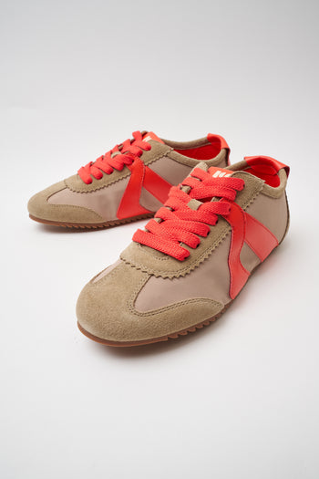 In Emergency Situation Sneaker Taupe/orange Donna - 5