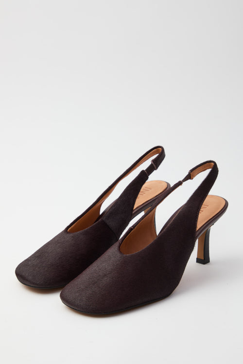 Inuovo Slingback Pony Bordeaux Donna - 2