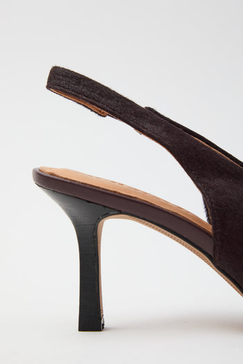 Inuovo Slingback Pony Bordeaux Donna - 3