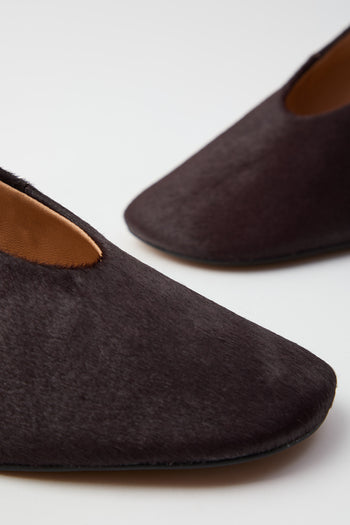 Inuovo Slingback Pony Bordeaux Donna - 4