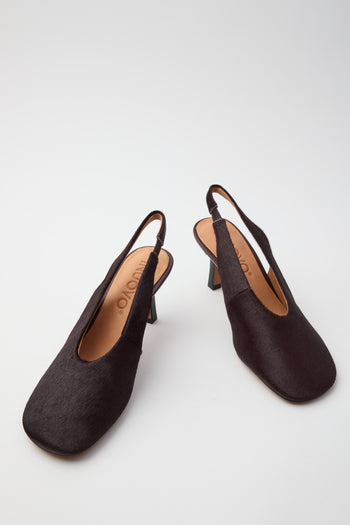 Inuovo Slingback Pony Bordeaux Donna - 7